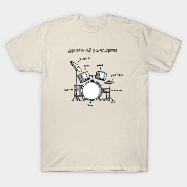 Sound-of-Drumming T-Shirt by schlag.art